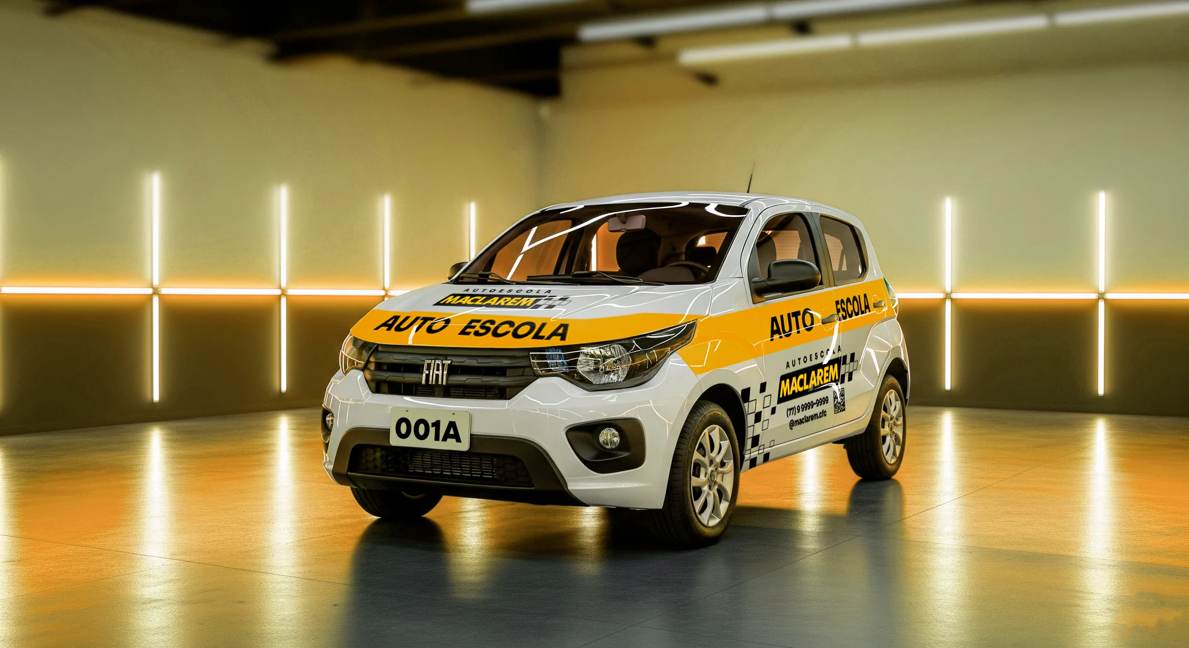 Autoescola Maclaren — Aplicação em veículo